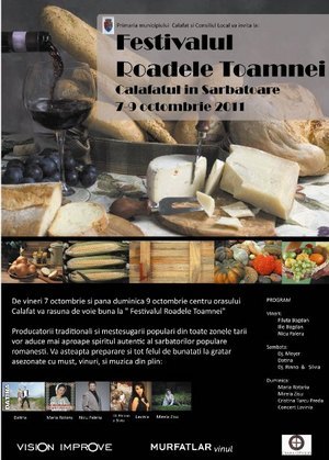Calafatul intra in sarbatoare la “Festivalul Roadele Toamnei”, 7- 9 octombrie 2011