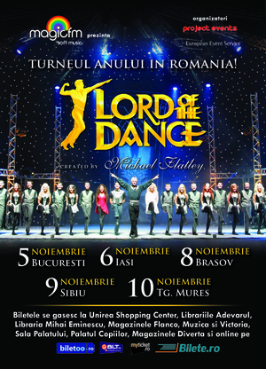 Fanii brasoveni asteapta cu nerabdare show-ul „Michael Flatley’s LORD OF THE DANCE”, epuizand deja o categorie de bilete!