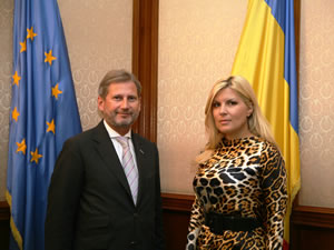 Intrevederea ministrului Elena Udrea cu Johannes Hahn, comisar european