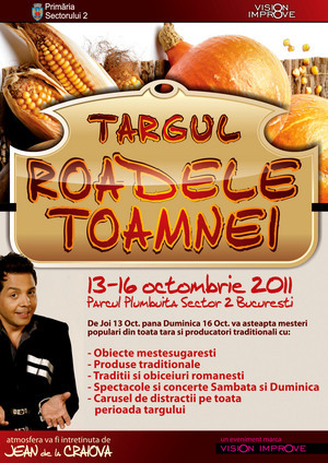 Invitatie la Tragul “ Roadele Toamnei”, 13- 16 octombrie 2011, Parcul Plumbuita- Sector 2 Bucuresti