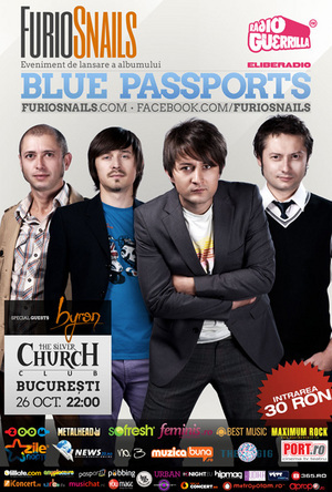 Snails devin FurioSnails si furiolanseaza albumul “Blue Passports” pe 26 octombrie in The Silver Church