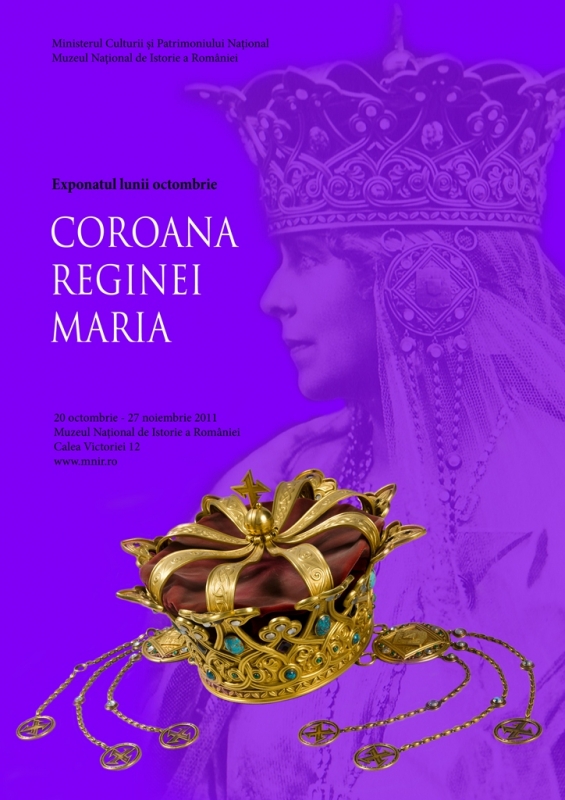 COROANA REGINEI MARIA, EXPONATUL LUNII OCTOMBRIE LA MUZEUL NATIONAL DE ISTORIE A ROMANIEI