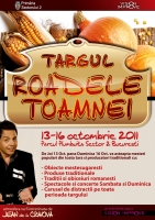 Invitatie la Tragul Roadele Toamnei, 13- 16 octombrie 2011, Parcul Plumbuita- Sector 2 Bucuresti