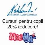 Fundatia Nadia Comaneci: 20% reducere la cursurile MiniMe, cursuri pentru copii isteti