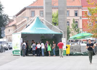 Actiuni eco dedicate locuitorilor, la cortul "Umbrela Verde"