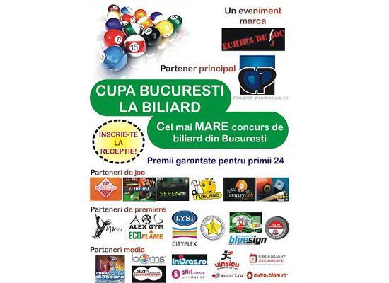 MAINE incepe cel mai MARE concurs de biliard din Bucuresti dedicat strict amatorilor