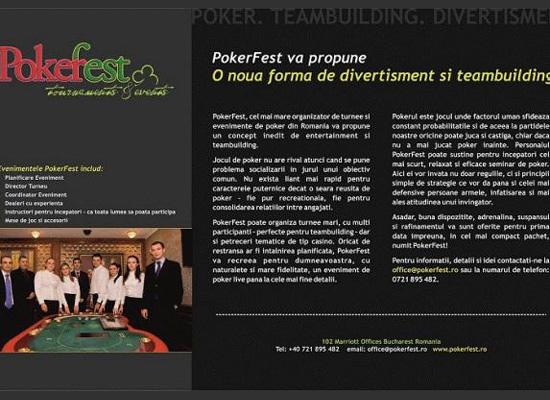 PokerFest lanseaza o noua forma de divertisment si teambuilding!