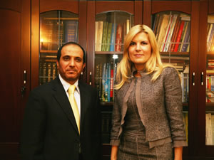 Intrevederea ministrului Elena Udrea cu ambasadorul Emiratelor Arabe Unite