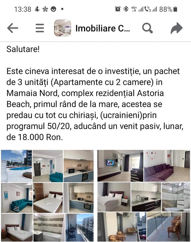 UCRAINENI DE VÂNZARE, la pachet cu apartamentele în care stau