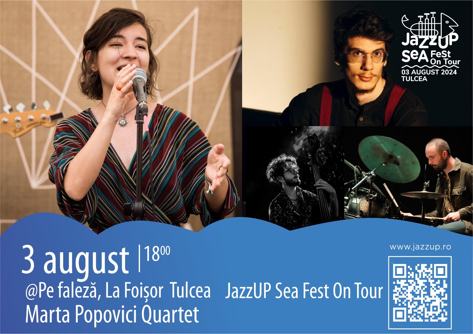 JazzUP Sea Fest On Tour Tulcea: muzică live și ateliere artistice pentru copii